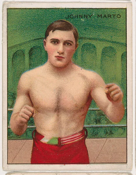 Johnny Marto, from the Champion Pugilists series (T219), issued by Mecca and Hassan Cigarettes — Mecca Cigarettes|Hassan Cigarettes