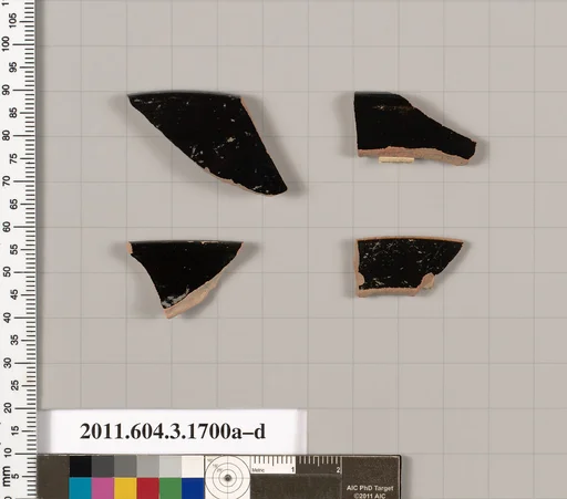 Terracotta rim fragments of kylikes: Band cups (drinking cups)