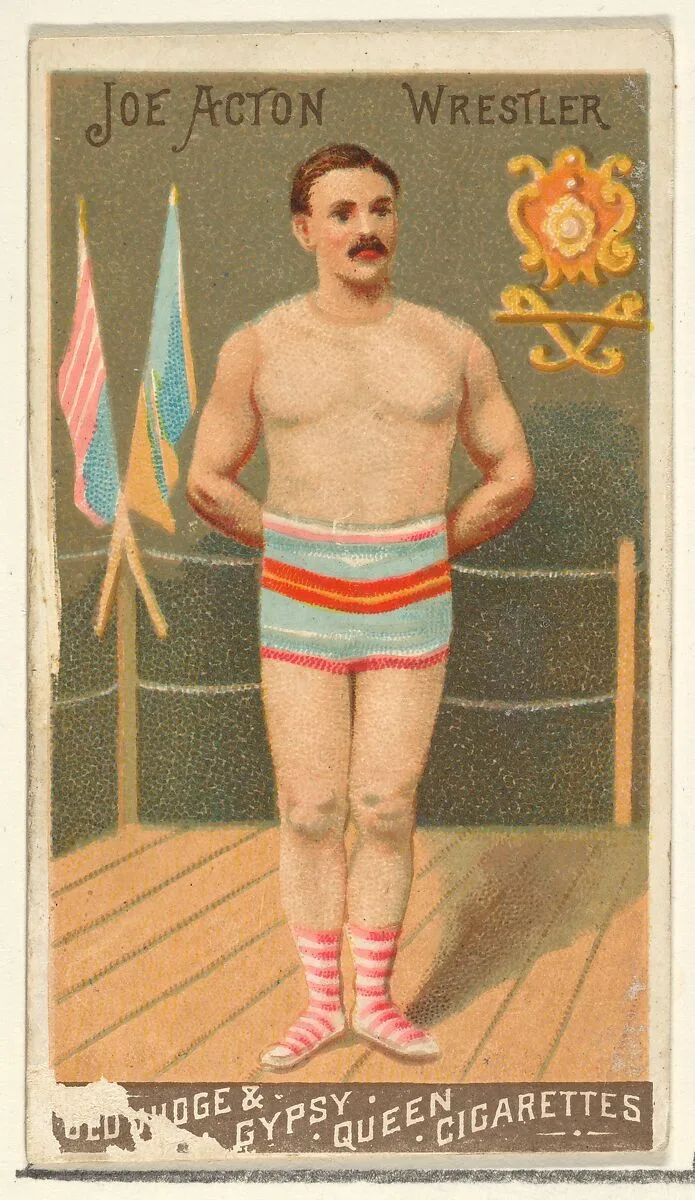 Joe Acton, Wrestler, from the Goodwin Champion series for Old Judge and Gypsy Queen Cigarettes — Goodwin & Company