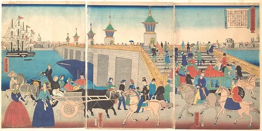 英吉利国倫敦図|Illustration of London in England (Igirisukoku rondon zu)