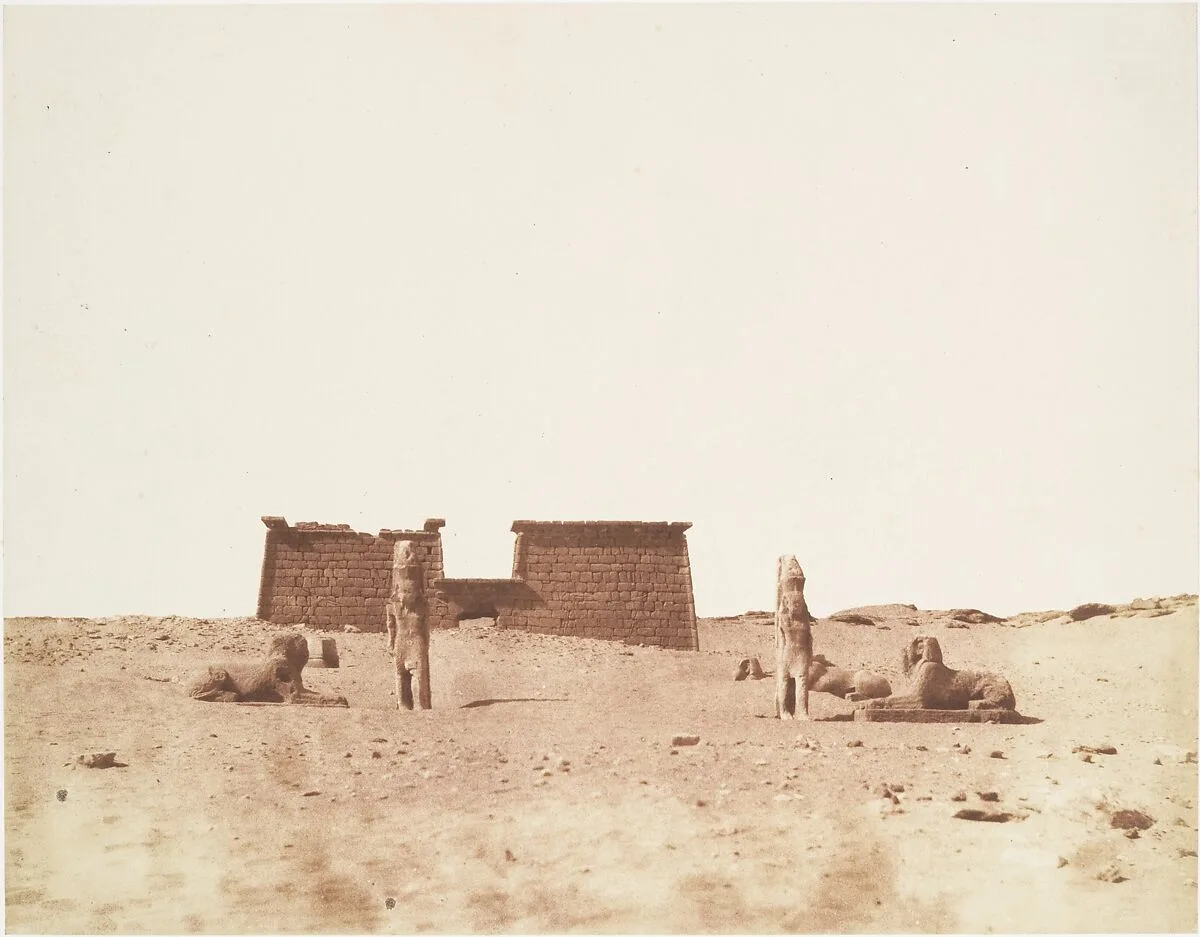 Sébôuah, Vue Générale du Temple — Félix Teynard