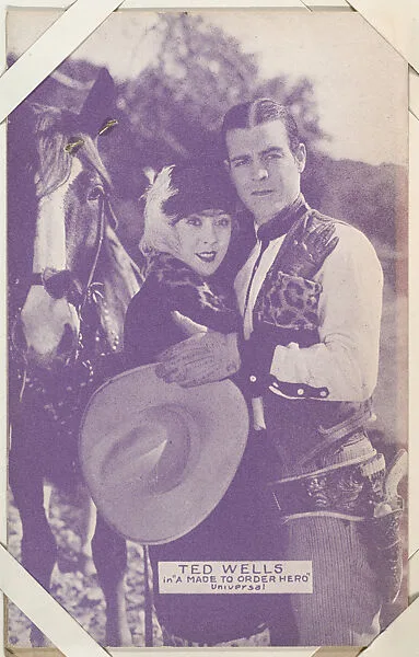 Ted Wells in "A Made To Order Hero" from Western Stars or Scenes Exhibit Cards series (W412) — Unknown