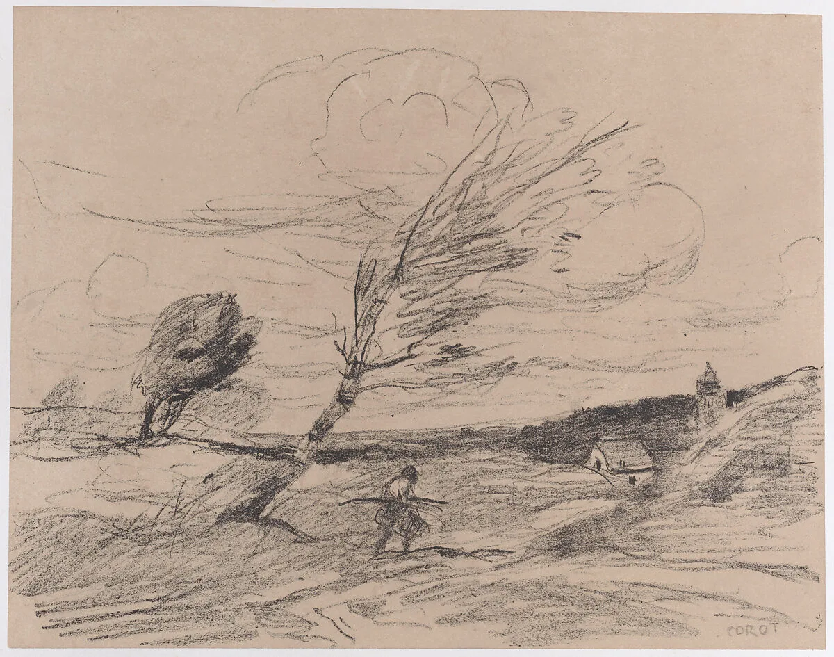 The Gust of Wind (Le Coup de Vent) — Camille Corot