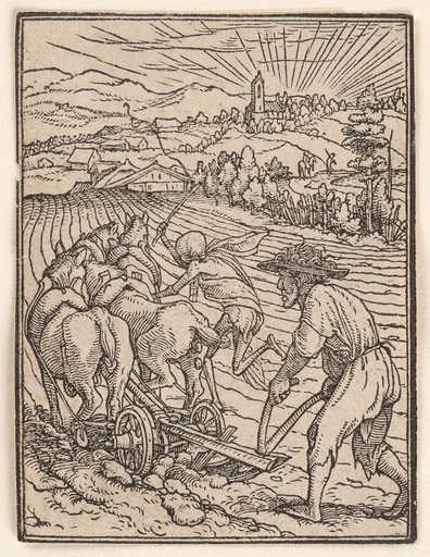 The Peasant (or Ploughman), from The Dance of Death