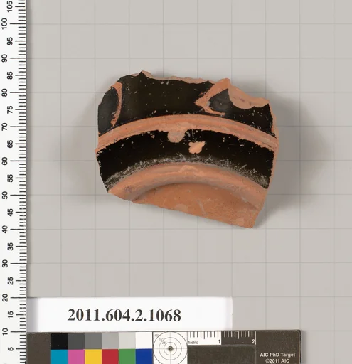 Terracotta fragment of a pyxis (box with lid)