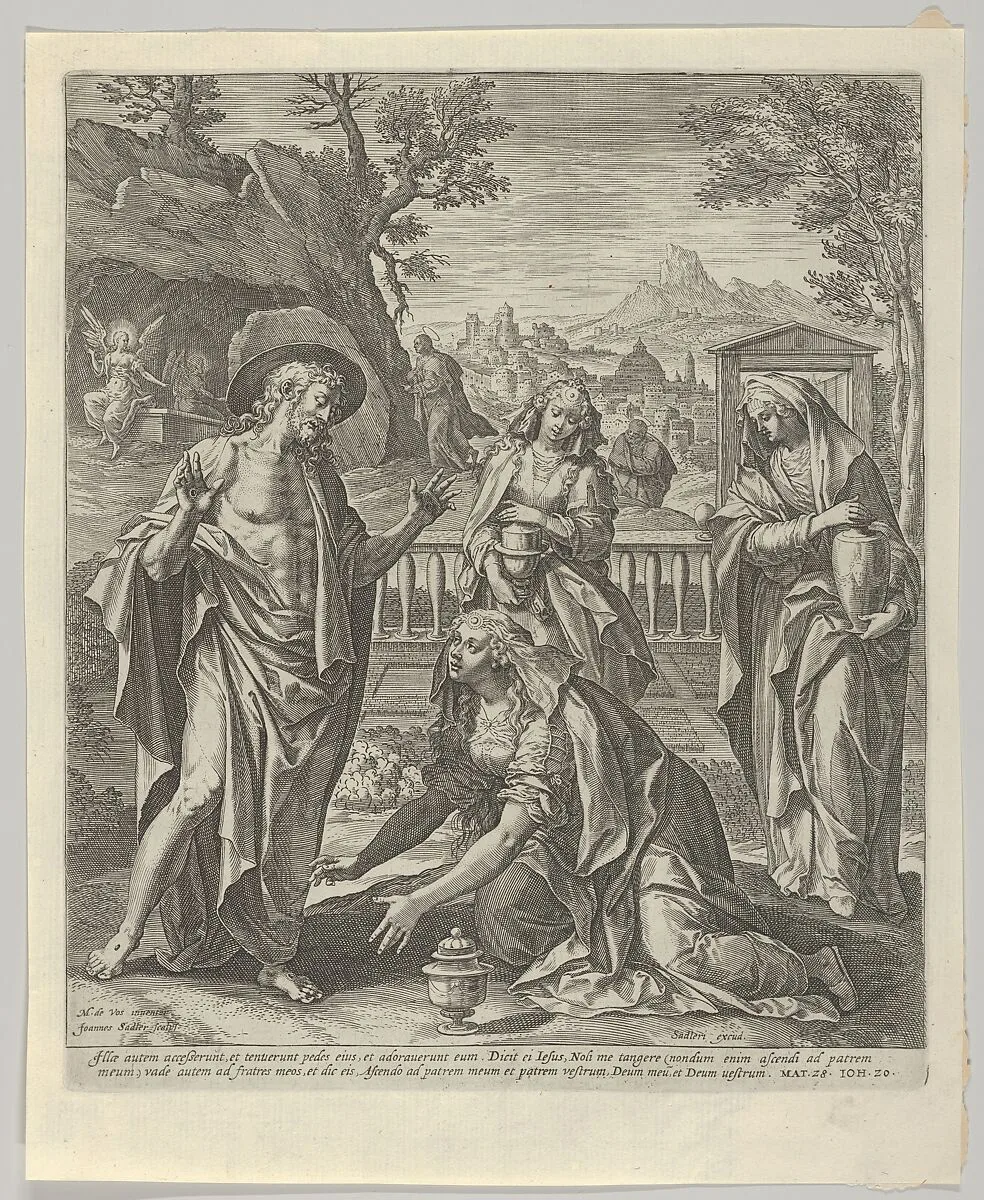 Noli Me Tangere, from The Passion of Christ — Maerten de Vos|Johann Sadeler I