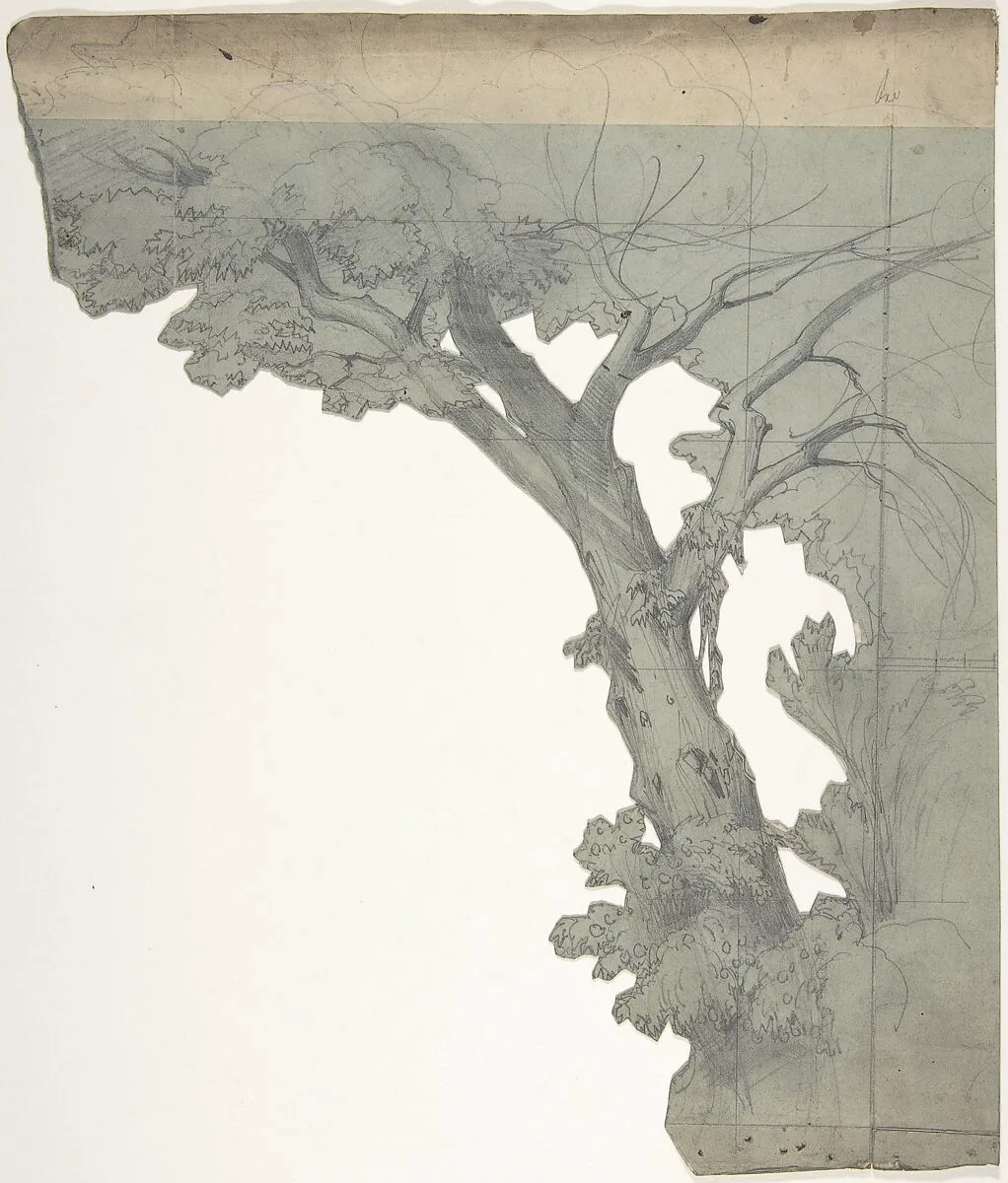 Design for a Stage Set at the Opéra, Paris — Eugène Cicéri