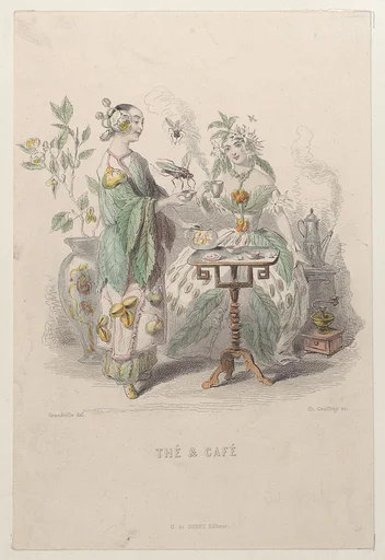 Thé & Café, from "Les Fleurs Animées"