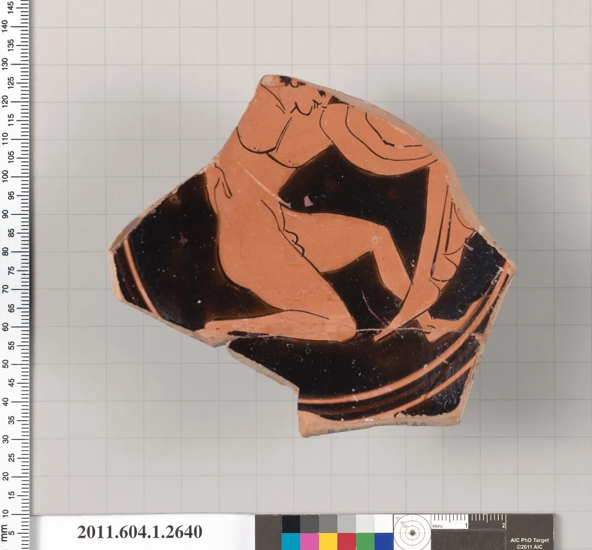 Terracotta fragment of a kylix (drinking cup) — Unknown