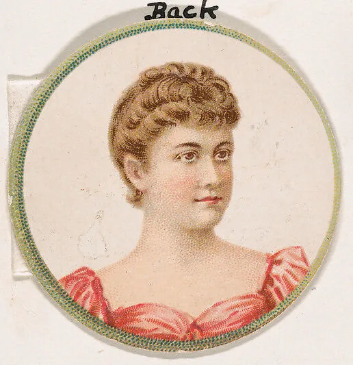 Portrait of woman, from the Novelties series (N228, Type 2) issued by Kinney Bros. — Kinney Brothers Tobacco Company