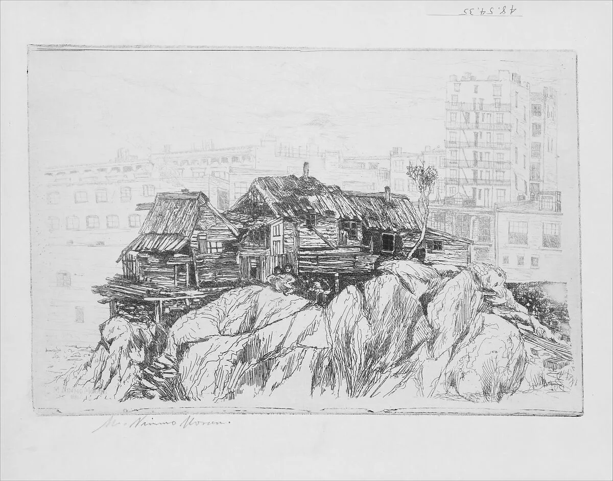 The Cliff Dwellers of New York — Mary Nimmo Moran