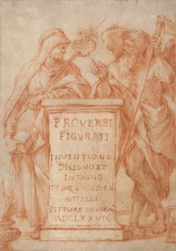 Allegorical Figures of Experience and Time