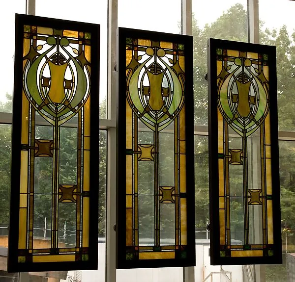 Window from the J. C. Cross House, Minneapolis, Minnesota — Purcell, Feick and Elmslie|George Grant Elmslie