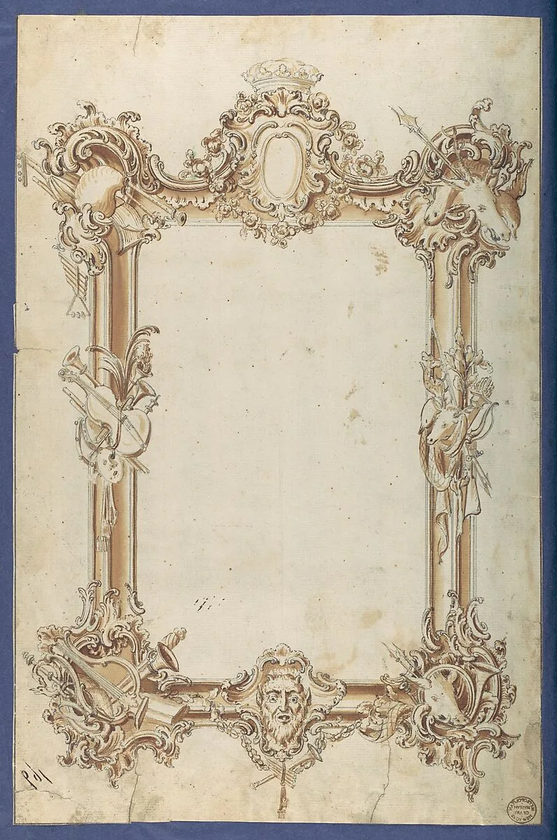 Picture Frame, in Chippendale Drawings, Vol. I — Thomas Chippendale