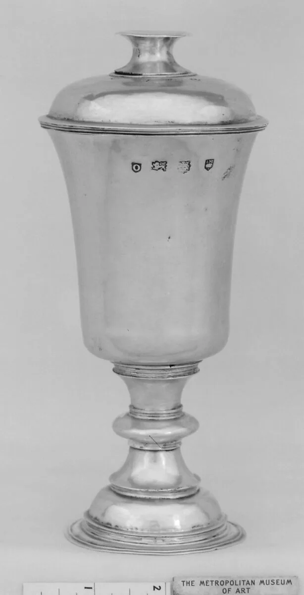 Communion cup with paten cover — John Morley