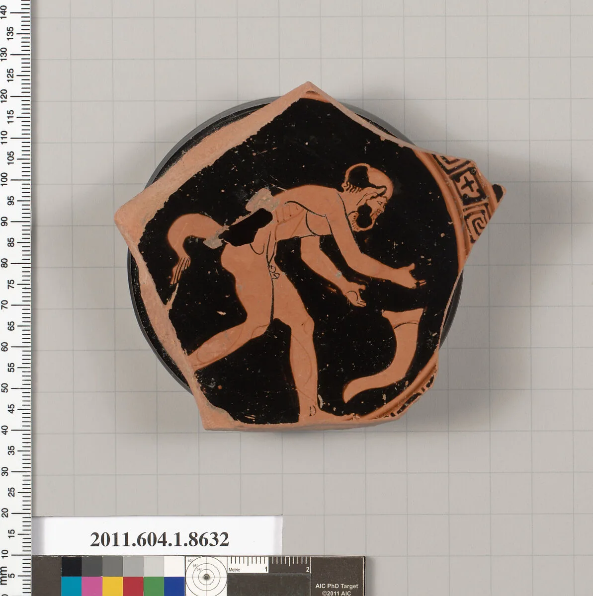 Terracotta fragment of a stemless kylix (drinking cup) — Unknown