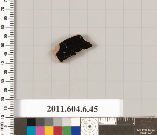 Terracotta fragment of a closed shape