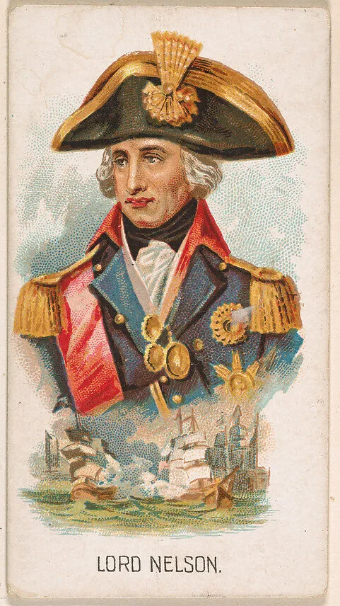 Lord Nelson, from Leaders series (N222) issued by Kinney Bros. — Kinney Brothers Tobacco Company