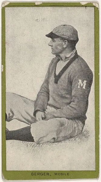 Berger, Mobile, from the Baseball Players (Green Borders) series (T211) issued by Red Sun Cigarettes — Red Sun Cigarettes
