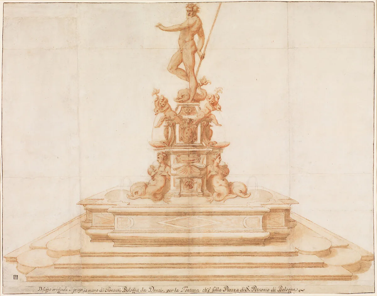 Copy after Giambologna's Neptune Fountain in Piazza San Petronio, Bologna — Anonymous, Italian, 16th to early 17th century