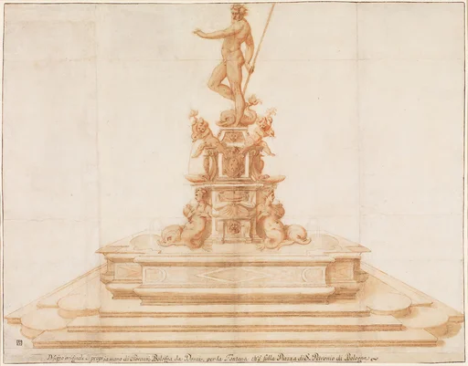 Copy after Giambologna's Neptune Fountain in Piazza San Petronio, Bologna