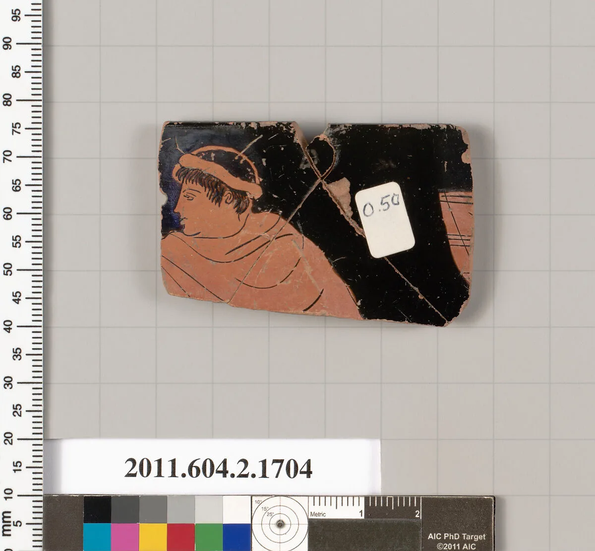 Terracotta rim fragment of a skyphos (deep drinking cup) — Unknown