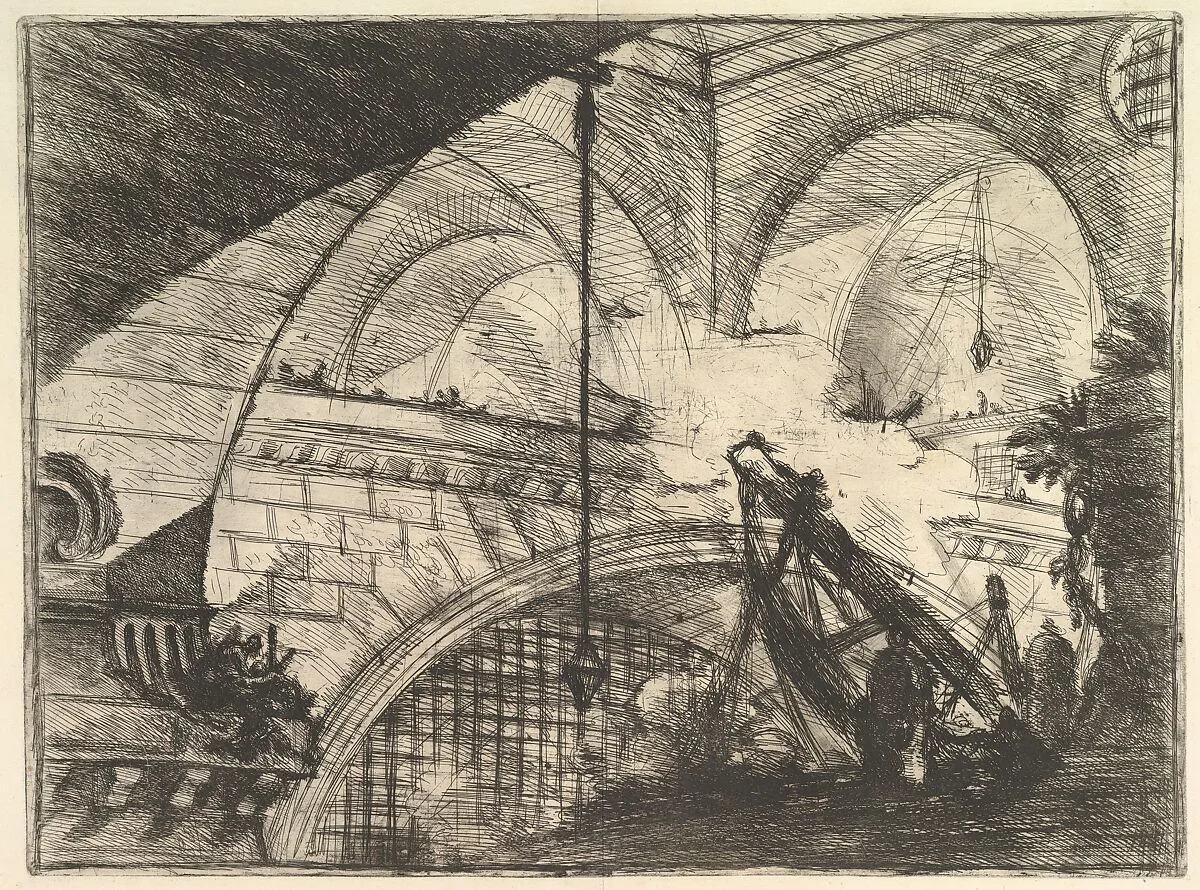 The Arch with a Shell Ornament, from "Carceri d'invenzione" (Imaginary Prisons) — Giovanni Battista Piranesi|Giovanni Bouchard