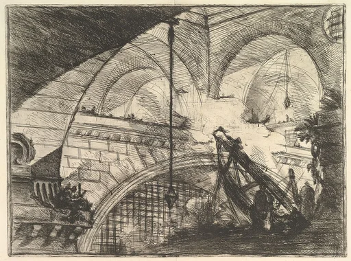 The Arch with a Shell Ornament, from "Carceri d'invenzione" (Imaginary Prisons)