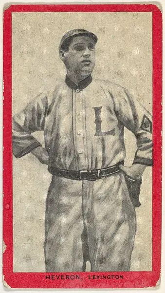 Heveron, Lexington, Blue Grass League, from the Baseball Players (Red Borders) series (T210) issued by Old Mill Cigarettes — Old Mill Cigarettes, Virginia