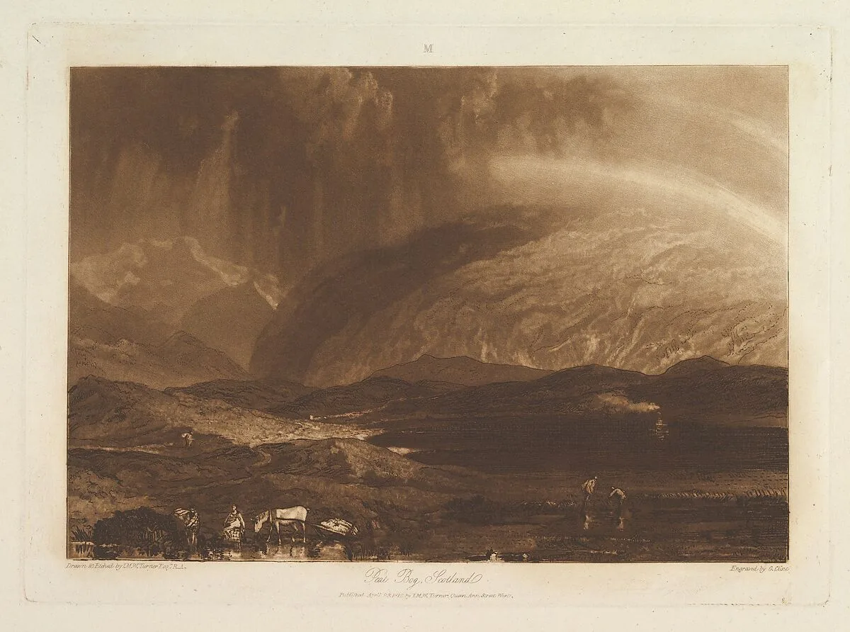 Peat Bog, Scotland (Liber Studiorum, part IX, plate 45) — Joseph Mallord William Turner|George Clint|Joseph Mallord William Turner