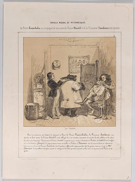The Moral and Picturesque Voyage of Prince Kamchaka (No. 3) — Aubert et Cie|J. J. Grandville