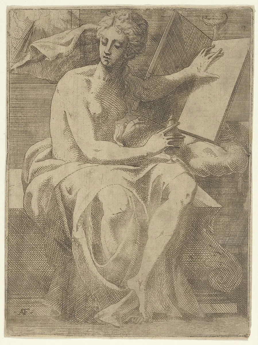 A Sibyl — Antonio Fantuzzi|Francesco Primaticcio