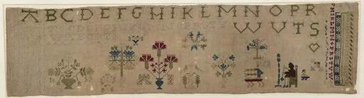 Embroidered sampler