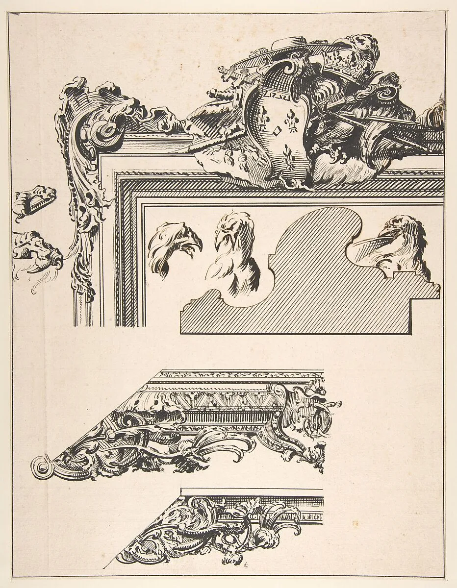 Designs for a Picture Frame — Gilles-Marie Oppenord