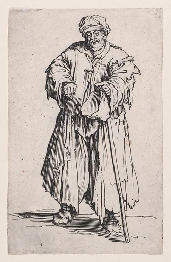 Le Mendiant Obèse aux Yeux Baissés (The Obese Beggar with Lowered Eyes), from Les Gueux suite appelée aussi Les Mendiants, Les Baroni, ou Les Barons (The Beggars, also called the Barons)