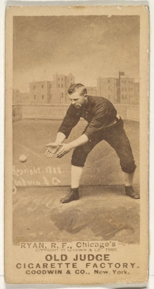 Ryan, Right Field, Chicago, from the Old Judge series (N172) for Old Judge Cigarettes — Goodwin & Company