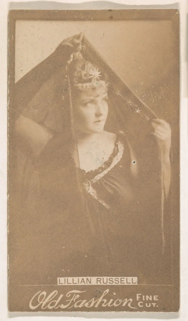 Lillian Russell, from the Actresses series (N664) promoting Old Fashion Fine Cut Tobacco — Unknown