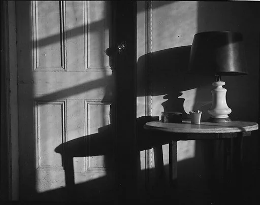 [Lamp on Table in Walker Evans's Apartment, 441 East 92nd Street, New York City]