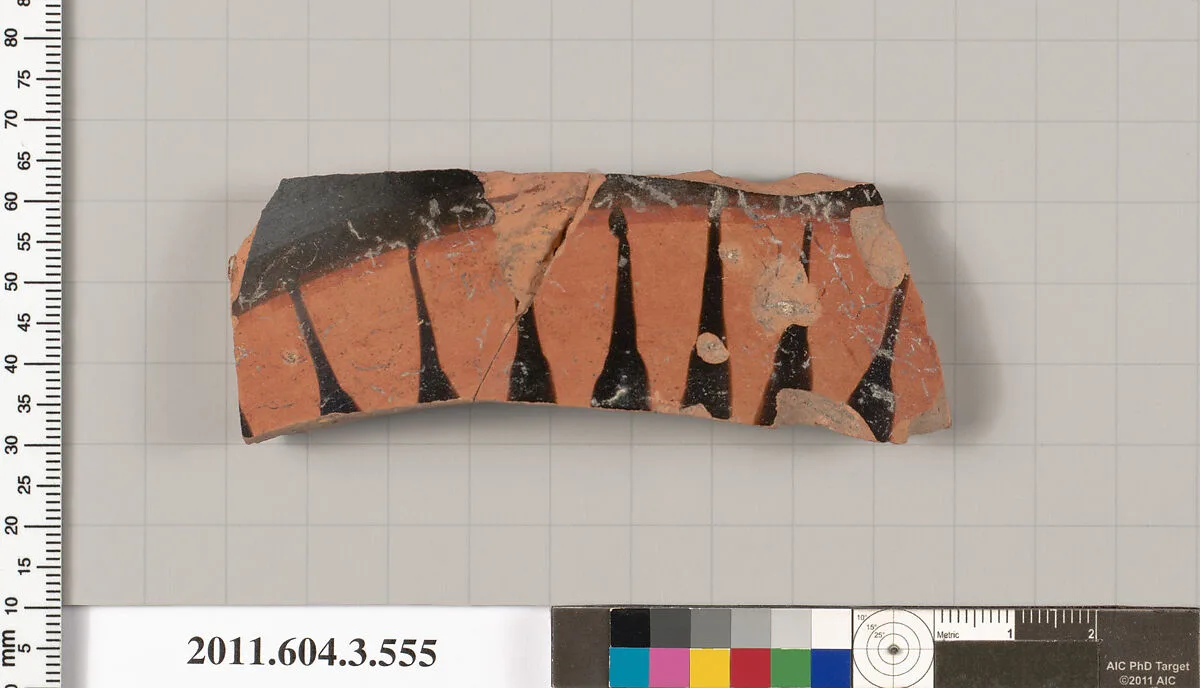 Terracotta fragment of a column-krater (bowl for mixing wine and water) — Unknown
