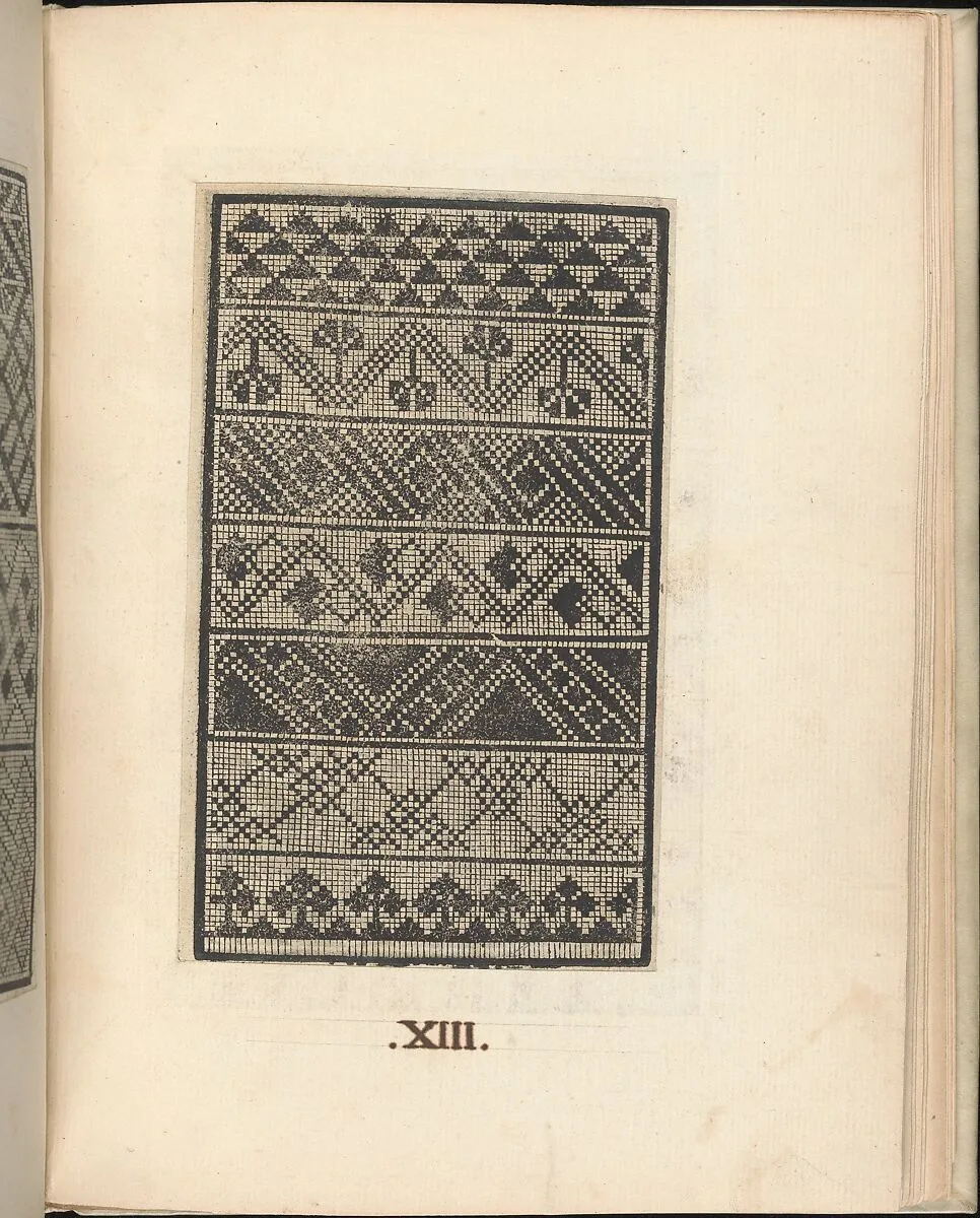 Esemplario di lavori, page 13 (recto) — Nicolò Zoppino