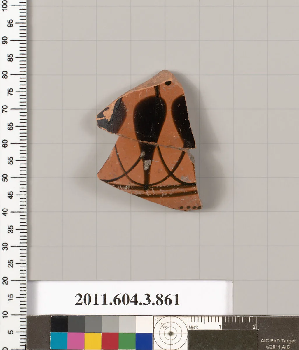 Terracotta fragment of a lekythos (oil flask) — Unknown