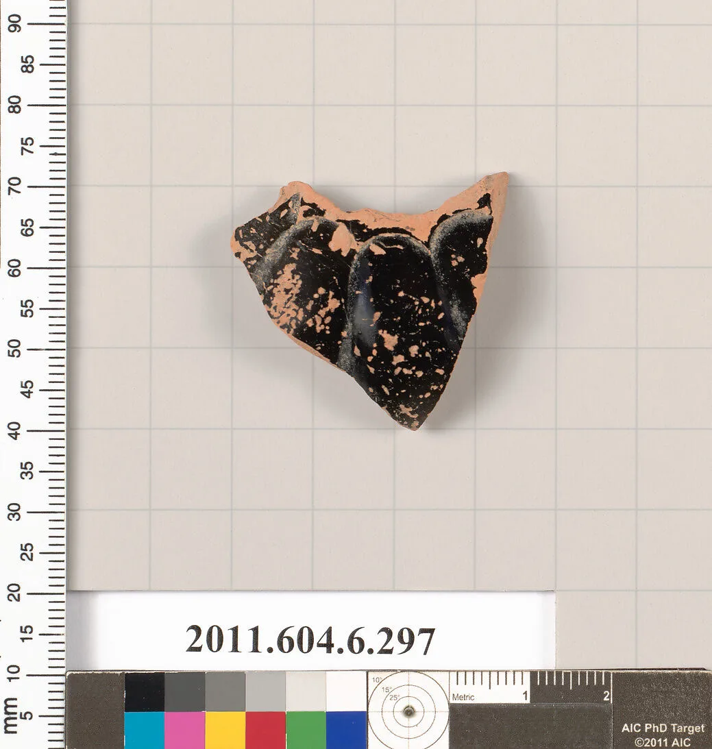 Terracotta fragment of a closed shape — Unknown