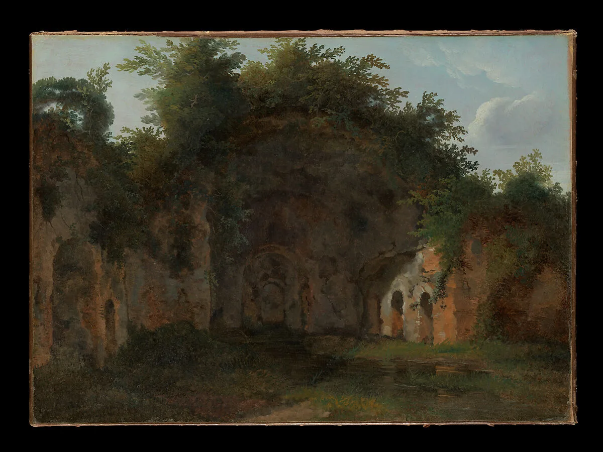 The Nymphaeum of Egeria, Valle della Caffarella, near Rome — French Painter