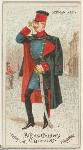 German, Army, from World's Dudes series (N31) for Allen & Ginter Cigarettes