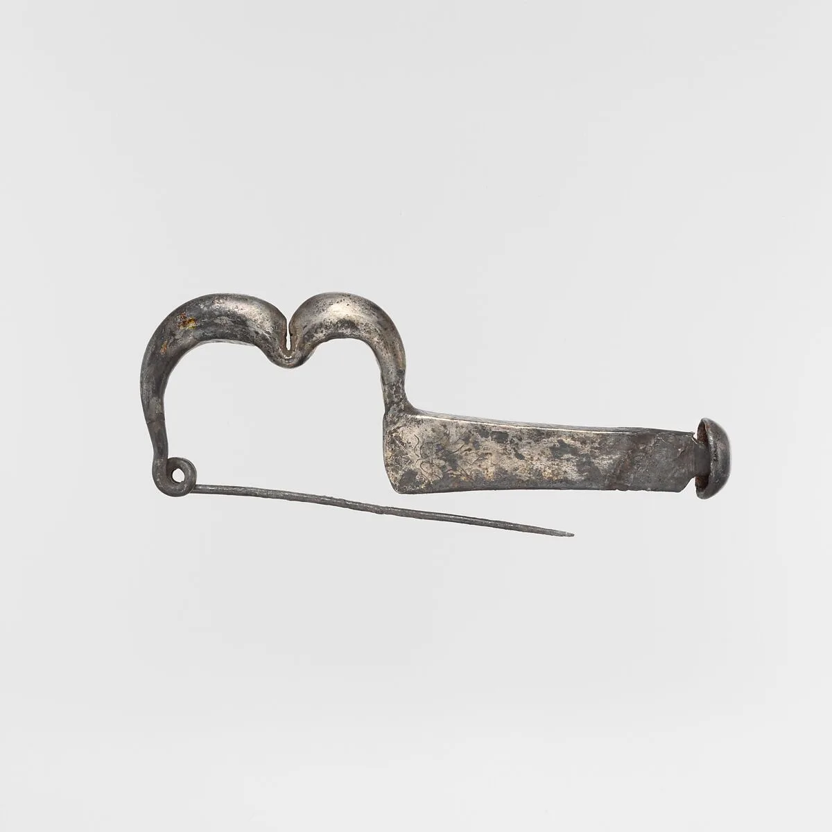 Silver fibula (safety pin) — Unknown