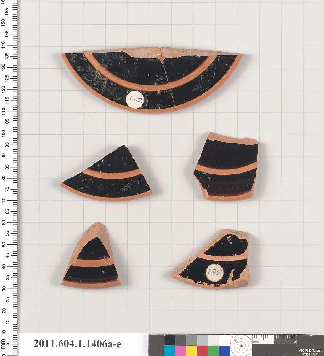 Terracotta fragments of kylikes (drinking cups) — Unknown