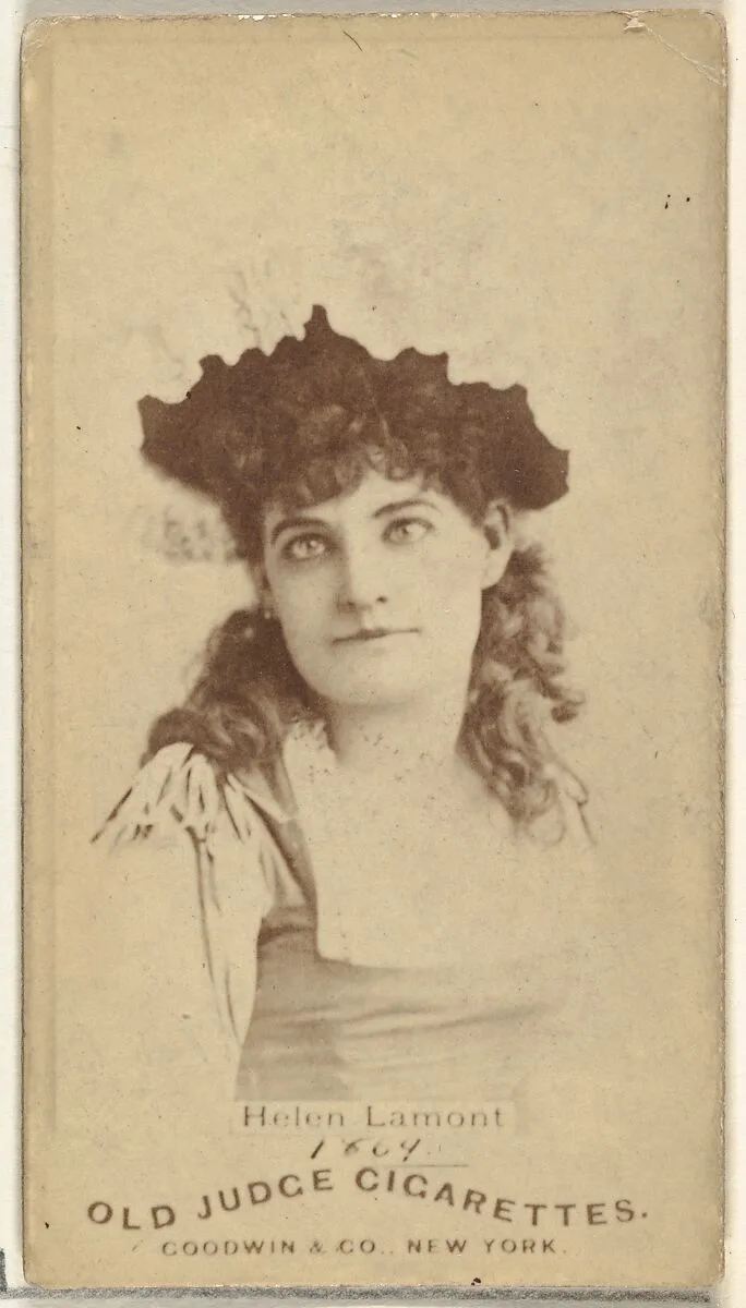 Helen Lamont, from the Actors and Actresses series (N171) for Old Judge Cigarettes — Goodwin & Company