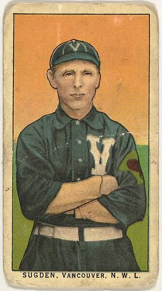Sugden, Vancouver, Northwestern League, from the "Obak Baseball Players" set (T212), issued by the American Tobacco Company to promote Obak Mouthpiece Cigarettes — American Tobacco Company