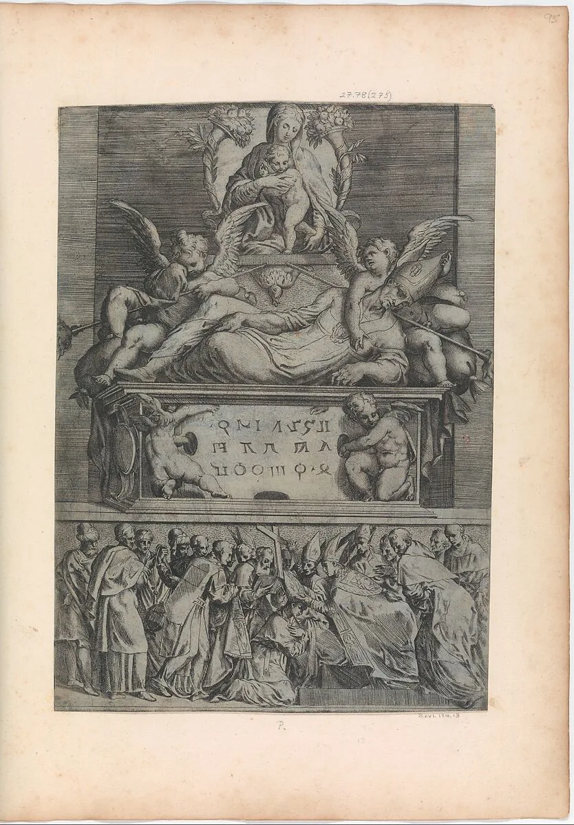 Tomb of a Bishop — Battista Angolo del Moro|Parmigianino (Girolamo Francesco Maria Mazzola)