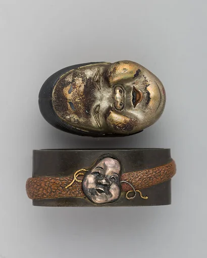 Sword-Hilt Collar and Pommel (Fuchigashira)